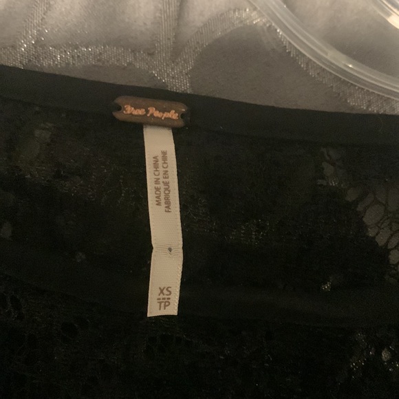 Free People Ruby Crochet Black Dress size XS - Picture 5 of 8